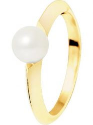 Pearline Złoty pierścionek z perłą rozmiar: 54. Żółte pierścionki damskie Pearline, z perłą, złote. Za 817.99 zł.