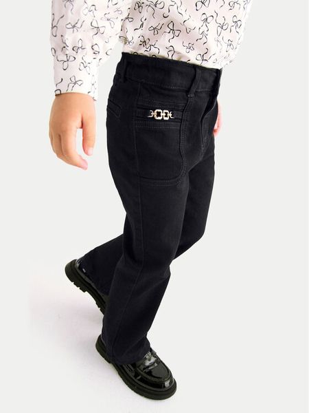 Abel & Lula Jeansy 5721 Czarny Flare Fit. Czarne jeansy dziewczęce Abel & Lula, bez wzorów, z bawełny. Za 145.99 zł.