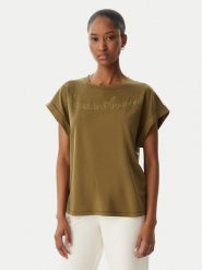 Emporio Armani T-Shirt EW000616 AF20243 U7016 Zielony. Zielone t-shirty damskie Emporio Armani, l, bez wzorów, z wiskozy, bez kołnierzyka. Za 369.99 zł.