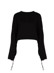 La Haine Inside Us Bluza "Tunic" | 4M LW757 | Kobieta | Czarny. Czarne bluzy damskie La Haine Inside Us, m, bez wzorów, z bawełny, bez kaptura. W wyprzedaży za 479.00 zł.