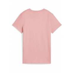 Damska koszulka z logo ESS No. 1 PUMA Pink Fruit. Czerwone bluzki damskie Puma, s, bez wzorów, bez kołnierzyka, bez ramiączek. W wyprzedaży za 69.00 zł.