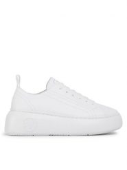 Armani Exchange Sneakersy XDX043 XCC64 00152 Biały. Białe obuwie sportowe damskie Armani Exchange, ze skóry, bez zapięcia. Za 559.99 zł.