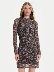 ONLY Sukienka codzienna Erica 15355845 Beżowy Regular Fit. Brązowe sukienki damskie Only, bez wzorów, z syntetyku, bez ramiączek. Za 129.99 zł.