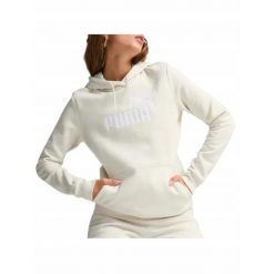 Bluza bluza na co dzień damska PUMA z kapturem. Brązowe bluzy damskie Puma, bez wzorów, z kapturem. Za 219.00 zł.