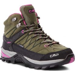 Trekkingi CMP - Rigel Mid Wmn Trekking Shoes Wp 3Q12946 Olive/Hot Pink 80BD. Zielone obuwie trekkingowe damskie CMP, z materiału. W wyprzedaży za 279.00 zł.