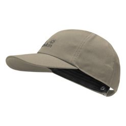 Czapka z daszkiem Jack Wolfskin. Brązowe czapki z daszkiem damskie Jack Wolfskin, bez wzorów, z materiału. Za 109.99 zł.