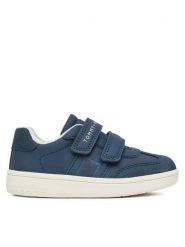 Tommy Hilfiger Sneakersy T1X9-34342-1269 M Granatowy. Niebieskie buty sportowe chłopięce Tommy Hilfiger, ze skóry, bez zapięcia. Za 329.99 zł.