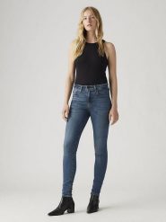 Levi's Dżinsy "721" - Skinny fit - w kolorze niebieskim rozmiar: W30/L30. Niebieskie jeansy damskie Levi's, z podwyższonym stanem. Za 271.45 zł.
