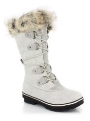 Kimberfeel Kozaki zimowe "Manon" w kolorze białym rozmiar: 36. Białe kozaki damskie Kimberfeel, na zimę, z materiału, bez obcasa, bez zapięcia. Za 382.99 zł.