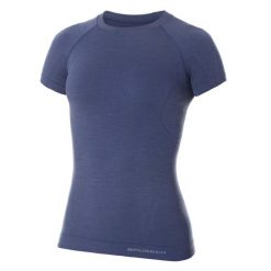 Koszulka wełniana z krótkim rękawem damska Brubeck ACTIVE WOOL. Czarne koszulki damskie Brubeck, s, bez wzorów, z elastanu, bez kołnierzyka, bez ramiączek. Za 190.99 zł.