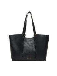 Gino Rossi Torebka C-LX10146 Czarny. Czarne shopper bag Gino Rossi, bez wzorów, z materiału, bez dodatków. Za 329.99 zł.