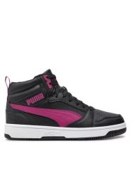 Puma Sneakersy Rebound v6 Mid Wtr Jr 394685 04 Czarny. Czarne buty sportowe chłopięce Puma, ze skóry, bez zapięcia. Za 229.99 zł.