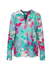 Seidensticker Bluzka w kolorze turkusowo-różowym rozmiar: 40. Różowe bluzki damskie Seidensticker, bez wzorów, z bawełny, bez kołnierzyka, bez ramiączek. Za 189.29 zł.