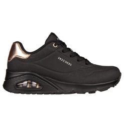 Sneakersy damskie Skechers Uno Golden Air. Czarne obuwie sportowe damskie Skechers, z gumy, bez zapięcia, trekkingowe, Skechers Sport. Za 329.99 zł.
