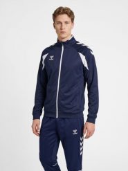 Kurtka z dresu Hummel Core 2.0. Niebieskie kurtki damskie Hummel, xl, bez wzorów, z dresówki, bez kaptura. Za 210.45 zł.