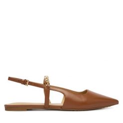 Baleriny MICHAEL Michael Kors. Brązowe balerinki damskie MICHAEL Michael Kors, bez wzorów. Za 709.99 zł.
