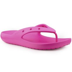 Japonki damskie Crocs CLASSIC FLIP V2. Czerwone klapki damskie Crocs, bez wzorów, bez obcasa, bez zapięcia. Za 129.00 zł.