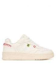 Geox Sneakersy J Lestrella J56NLC 000BC C1000 S Biały. Białe buty sportowe dziewczęce Geox, ze skóry, bez zapięcia. Za 199.99 zł.