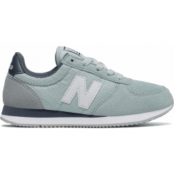 New Balance KL220C1Y. Szare buty sportowe dziewczęce New Balance, na lato, z materiału. W wyprzedaży za 129.99 zł.