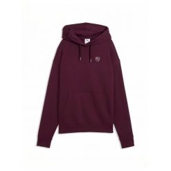 Bluza Puma Ess Elevated Comfort Hoodie Fl Damskie. Fioletowe bluzy damskie Puma, l, bez wzorów, z bawełny, z kapturem. Za 312.99 zł.