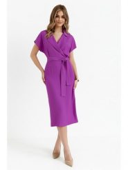 Stylove Sukienka w kolorze fioletowym rozmiar: S. Różowe sukienki damskie Stylove, bez wzorów, bez ramiączek. Za 247.11 zł.
