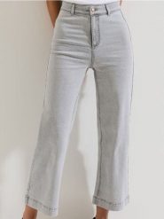 Jeansy culotte - szary. Szare jeansy damskie Sinsay. Za 59.99 zł.
