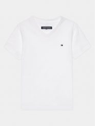 Tommy Hilfiger T-Shirt KB0KB04142 Biały Regular Fit. Białe t-shirty i koszulki chłopięce Tommy Hilfiger, bez wzorów, z bawełny, bez kołnierzyka, bez ramiączek. Za 79.99 zł.
