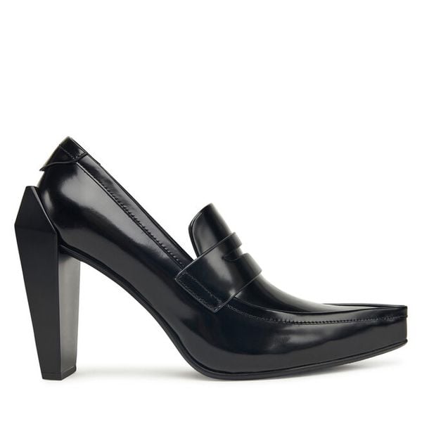 Półbuty United Nude. Czarne czółenka damskie United Nude, bez wzorów, bez obcasa, na obcasie. Za 819.99 zł.