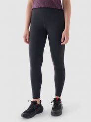 4F Legginsy sportowe w kolorze czarnym rozmiar: S. Czarne legginsy damskie 4F, s, bez wzorów, z materiału. Za 114.17 zł.