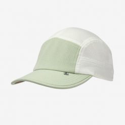 Czapka z daszkiem do biegania Kiprun 5 paneli. Czarne czapki z daszkiem damskie KIPRUN, bez wzorów, z materiału. Za 49.99 zł.
