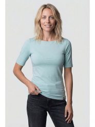 Alife and kickin Koszulka "Hilde" w kolorze błękitnym rozmiar: L. Niebieskie bluzki damskie Alife and Kickin, l, bez wzorów, z bawełny, bez kołnierzyka, bez ramiączek. Za 43.99 zł.
