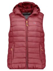 Geographical Norway Kamizelka pikowana "Vatikolor" w kolorze ciemnofioletowym rozmiar: M. Różowe kamizelki damskie Geographical Norway, m, bez wzorów, bez kaptura. Za 153.71 zł.