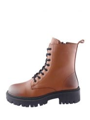 D.Moro Skórzane trzewiki w kolorze brązowym rozmiar: 37. Brązowe botki damskie D.Moro, z materiału, bez obcasa, bez zapięcia. Za 302.95 zł.