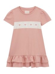 Guess Sukienka codzienna K6RK13 KA6W4 Różowy Regular Fit. Czerwone sukienki dziewczęce Guess, z aplikacjami, z bawełny, bez ramiączek, proste. Za 139.99 zł.