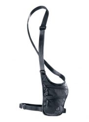 Saszetka Deuter Security Holster - black/black. Czarne nerki i saszetki damskie Deuter, bez wzorów, z materiału. Za 112.19 zł.