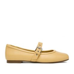 Baleriny JENNY. Żółte balerinki damskie Jenny, bez wzorów. Za 89.99 zł.