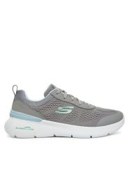 Skechers Sneakersy 150370/GYLB Szary. Szare obuwie sportowe damskie Skechers, z materiału, bez zapięcia. Za 199.99 zł.