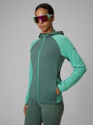 4F Bluza trekkingowa slim z kapturem damska - czerwona M. Brązowe bluzy damskie 4F, m, bez wzorów, z kapturem. Za 249.99 zł.