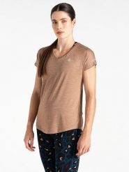 Dare 2b Koszulka sportowa "Vigilant" w kolorze jasnobrązowym rozmiar: 34. Brązowe koszulki sportowe damskie Dare 2b, bez wzorów, z materiału, bez ramiączek, outdoorowe. Za 34.99 zł.