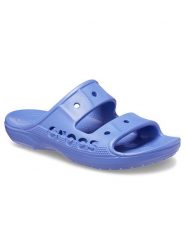 Crocs Klapki "Baya" w kolorze niebieskim rozmiar: 36/37. Niebieskie klapki damskie Crocs, bez wzorów, z otwartym noskiem, bez obcasa, bez zapięcia. Za 100.99 zł.