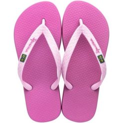 Japonki basenowe damskie Ipanema Clas Brasil II. Czerwone klapki damskie Ipanema, bez wzorów, z materiału, bez obcasa, bez zapięcia. Za 62.99 zł.