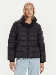 Tommy Hilfiger Kurtka puchowa WW0WW43118 Czarny Relaxed Fit. Czarne kurtki damskie Tommy Hilfiger, xl, bez wzorów, z puchu, bez kaptura. Za 759.99 zł.