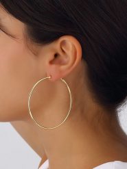 Nakkash Pozłacane kolczyki-kreole rozmiar: onesize. Żółte kolczyki damskie Nakkash, pozłacane. Za 60.88 zł.