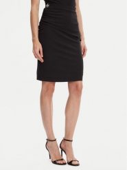 Guess Spódnica mini W5YD64 KAQL2 Czarny Regular Fit. Czarne spódnice damskie Guess, m, z aplikacjami, mini. Za 199.99 zł.