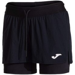 Spodenki tenisowe damskie Joma Sculpture II W. Czarne spodenki sportowe damskie Joma, l, bez wzorów, z elastanu, na fitness i siłownię. Za 149.99 zł.