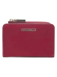 COCCINELLE Skórzany portfel w kolorze czerwonym - 12 x 8 cm rozmiar: onesize. Czerwone portfele damskie Coccinelle, bez wzorów, z materiału. Za 305.29 zł.