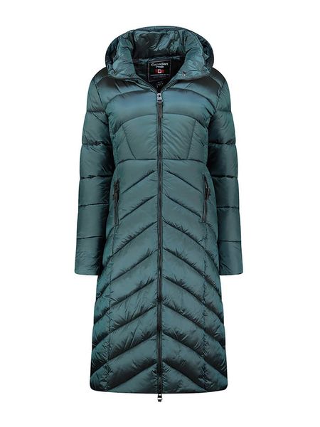 Canadian Peak Płaszcz pikowany "Blancheak" w kolorze zielonym rozmiar: XL. Zielone płaszcze damskie Canadian Peak, xl, bez wzorów, bez kaptura. Za 228.38 zł.
