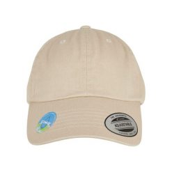 Czapka Flexfit Ecowash Dad. Brązowe czapki z daszkiem damskie FLEXFIT, bez wzorów. Za 141.50 zł.