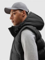 4F Czapka z daszkiem strapback uniseks - szara L/XL. Szare czapki z daszkiem damskie 4F, na lato, bez wzorów, z bawełny. Za 29.99 zł.