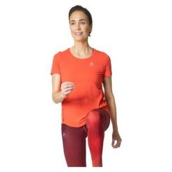 Koszulka z krótkim rękawem damska do biegania Odlo T-shirt Zeroweight CHILL. Czarne bluzki damskie ODLO, l, bez wzorów, bez kołnierzyka, bez ramiączek. W wyprzedaży za 194.99 zł.